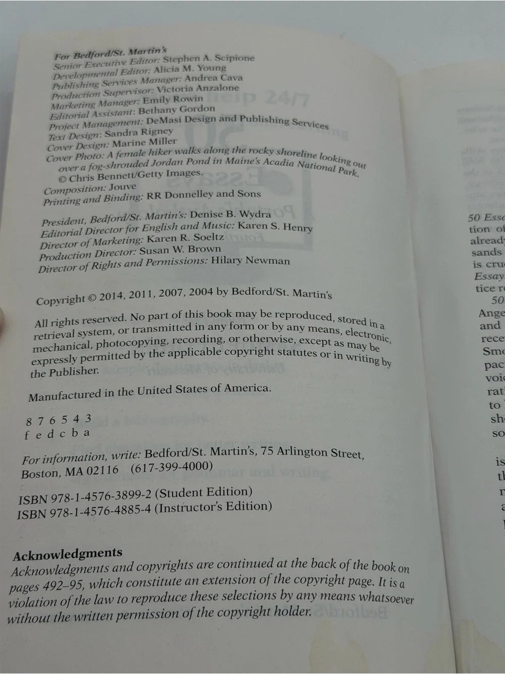 50 Essays: A Portable Anthology Fourth Edition by Samuel Cohen Paperback 2014